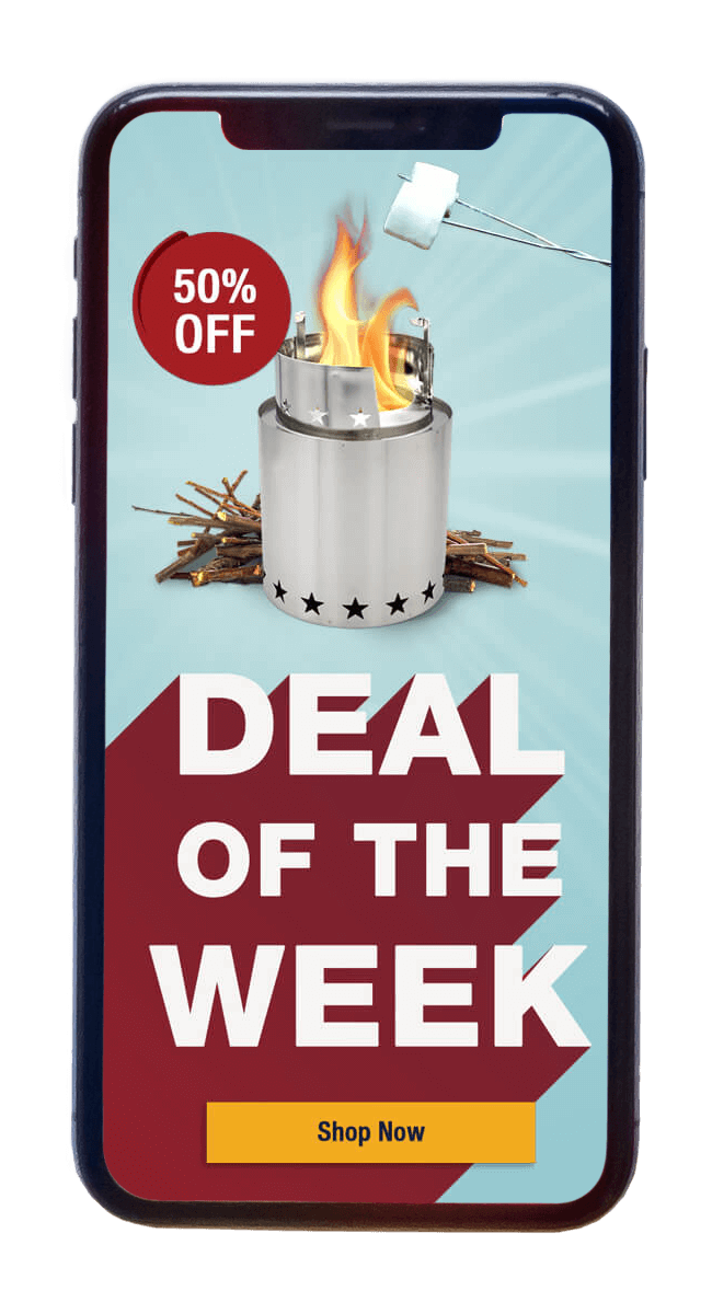 Deal of the Week Mobile Hero Design/Template